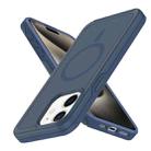 For iPhone 12 Shockproof MagSafe Armor PC Hybrid TPU Phone Case(Ink Blue) - 2