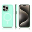 For iPhone 12 Pro Max Shockproof MagSafe Armor PC Hybrid TPU Phone Case(Mint Green+Grayish Green) - 3