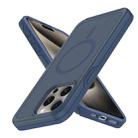 For iPhone 11 Pro Max Shockproof MagSafe Armor PC Hybrid TPU Phone Case(Ink Blue) - 2