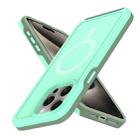 For iPhone 11 Pro Max Shockproof MagSafe Armor PC Hybrid TPU Phone Case(Mint Green+Grayish Green) - 2