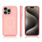For iPhone 11 Pro Max Shockproof MagSafe Armor PC Hybrid TPU Phone Case(Light Pink+Coral Red) - 3