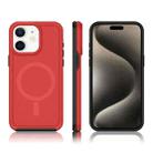 For iPhone 11 Shockproof MagSafe Armor PC Hybrid TPU Phone Case(Red+Black) - 3