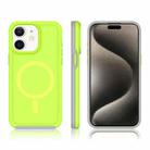 For iPhone 11 Shockproof MagSafe Armor PC Hybrid TPU Phone Case(Fluorescent Green+Gray) - 3