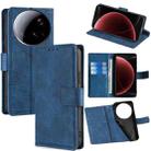 For Xiaomi 15 Ultra Skin Feel Crocodile Magnetic Clasp Leather Phone Case(Blue) - 1