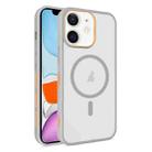 For iPhone 11 Frosted Translucent Side Ice Fog Cooling MagSafe Phone Case(Grey) - 1