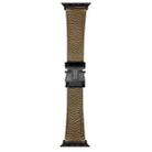 For Apple Watch 46mm / 49mm / 45mm / 44mm Magnetic Parachute Buckle Litchi Genuine Leather Watch Band(Dark Brown) - 1