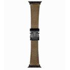 For Apple Watch 42mm / 41mm / 40mm / 38mm Magnetic Parachute Buckle Litchi Genuine Leather Watch Band(Dark Brown) - 1