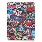 For iPad Air 11 2024 / 2022 / 2020 10.9 Colored Drawing Horizontal Flip Leather Case with Three-folding Holder & Sleep / Wake-up Function(Graffiti) - 2