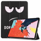 For iPad Air 11 2024 / 2022 / 2020 10.9 Colored Drawing Horizontal Flip Leather Case with Three-folding Holder & Sleep / Wake-up Function(Big Eye Me) - 1