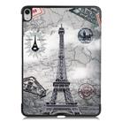 For iPad Air 11 2024 / 2022 / 2020 10.9 Colored Drawing Horizontal Flip Leather Case with Three-folding Holder & Sleep / Wake-up Function(Eiffel Tower) - 2