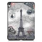 For iPad Air 11 2024 / 2022 / 2020 10.9 Colored Drawing Horizontal Flip Leather Case with Three-folding Holder & Sleep / Wake-up Function(Eiffel Tower) - 3