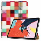 For iPad Air 11 2024 / 2022 / 2020 10.9 Colored Drawing Horizontal Flip Leather Case with Three-folding Holder & Sleep / Wake-up Function(Magic Cube) - 1