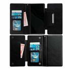 For Samsung Galaxy S25 Ultra 5G Multifunctional 7-Card Wallet Leather Phone Case(Black) - 3