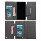 For Samsung Galaxy S25 Ultra 5G Multifunctional 7-Card Wallet Leather Phone Case(Grey) - 3