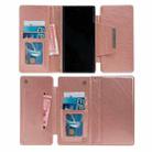 For Samsung Galaxy S25 Ultra 5G Multifunctional 7-Card Wallet Leather Phone Case(Rose Gold) - 3