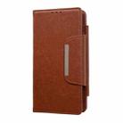 For Samsung Galaxy S25 Ultra 5G Multifunctional 7-Card Wallet Leather Phone Case(Brown) - 2