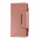For Samsung Galaxy S25+ 5G Multifunctional 7-Card Wallet Leather Phone Case(Rose Gold) - 2