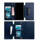 For Samsung Galaxy S25+ 5G Multifunctional 7-Card Wallet Leather Phone Case(Royal Blue) - 3
