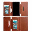 For Samsung Galaxy S25+ 5G Multifunctional 7-Card Wallet Leather Phone Case(Brown) - 3