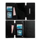 For Samsung Galaxy S25 5G Multifunctional 7-Card Wallet Leather Phone Case(Black) - 3