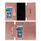 For Samsung Galaxy S25 5G Multifunctional 7-Card Wallet Leather Phone Case(Rose Gold) - 3