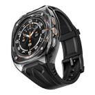 For Samsung Galaxy Watch Ultra 47mm Modified PC Hybrid TPU Watch Case Band(Black Clear Black) - 3