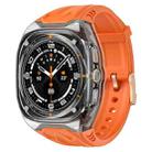 For Samsung Galaxy Watch Ultra 47mm Modified PC Hybrid TPU Watch Case Band(Orange Clear Black) - 1