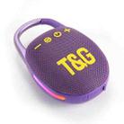 T&G TG447 Mini Portable Outdoor Sports Bluetooth Speaker(Purple) - 1