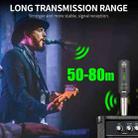 XTUGA SF-1 Wireless XLR Transmitter & Receiver UHF Wireless Adapter for Wired Mic / Guitar(Black) - 3