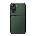 For Honor 60 Litchi Leather Magnetic Full Coverage Shockproof Phone Case(Green) - 1