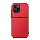 For Honor 60 SE Litchi Leather Magnetic Full Coverage Shockproof Phone Case(Red) - 1