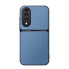 For Honor 80 Pro Litchi Leather Magnetic Full Coverage Shockproof Phone Case(Blue) - 1