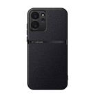 For Honor 80 SE Litchi Leather Magnetic Full Coverage Shockproof Phone Case(Black) - 1