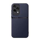 For Honor 200 Lite Global Litchi Leather Magnetic Full Coverage Shockproof Phone Case(Navy Blue) - 1