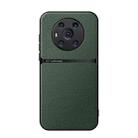 For Honor Magic3 Litchi Leather Magnetic Full Coverage Shockproof Phone Case(Green) - 1