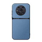 For Honor Magic3 Litchi Leather Magnetic Full Coverage Shockproof Phone Case(Blue) - 1