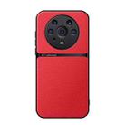 For Honor Magic3 Pro Litchi Leather Magnetic Full Coverage Shockproof Phone Case(Red) - 1