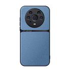 For Honor Magic3 Pro Litchi Leather Magnetic Full Coverage Shockproof Phone Case(Blue) - 1