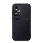 For Honor 90 GT Litchi Leather Magnetic Full Coverage Shockproof Phone Case(Black) - 1