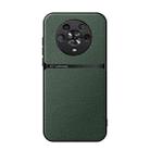 For Honor Magic4 Litchi Leather Magnetic Full Coverage Shockproof Phone Case(Green) - 1