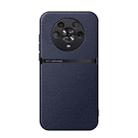 For Honor Magic4 Litchi Leather Magnetic Full Coverage Shockproof Phone Case(Navy Blue) - 1