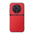 For Honor Magic4 Pro Litchi Leather Magnetic Full Coverage Shockproof Phone Case(Red) - 1