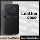 For Honor Magic5 Pro Litchi Leather Magnetic Full Coverage Shockproof Phone Case(Navy Blue) - 2