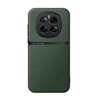 For Honor Magic7 Litchi Leather Magnetic Full Coverage Shockproof Phone Case(Green) - 1