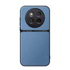 For Honor X60 Pro Litchi Leather Magnetic Full Coverage Shockproof Phone Case(Blue) - 1