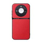 For Honor X60 Litchi Leather Magnetic Full Coverage Shockproof Phone Case(Red) - 1