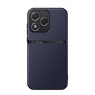 For Honor 400 Lite Global Litchi Leather Magnetic Full Coverage Shockproof Phone Case(Navy Blue) - 1