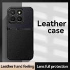 For Honor X8c 4G Litchi Leather Magnetic Full Coverage Shockproof Phone Case(Blue) - 2