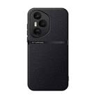 For Honor 400 Pro Global 160.8mm Litchi Leather Magnetic Full Coverage Shockproof Phone Case(Black) - 1
