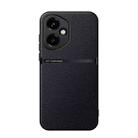 For Honor 400 Global 156.5mm Litchi Leather Magnetic Full Coverage Shockproof Phone Case(Black) - 1